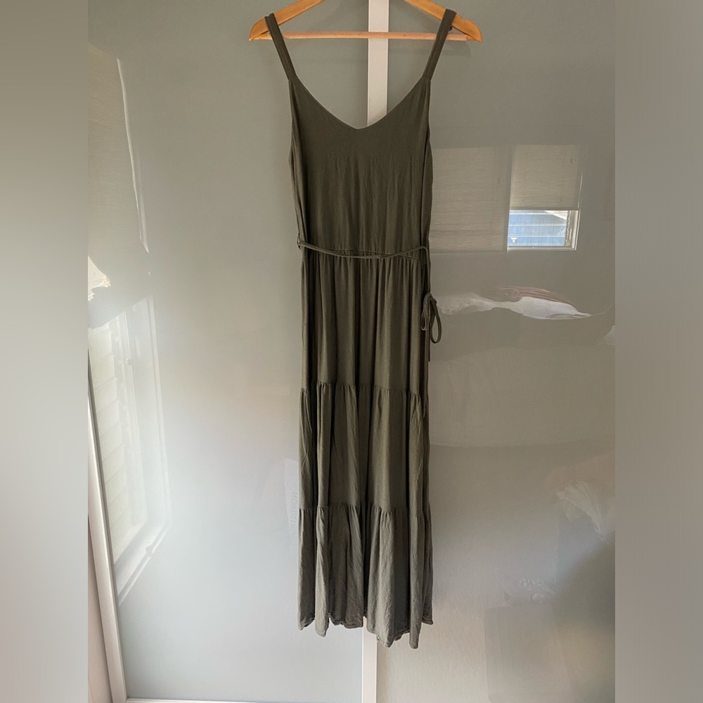 Splendid Olive Green Wynona Maxi Dress Size M - EUC